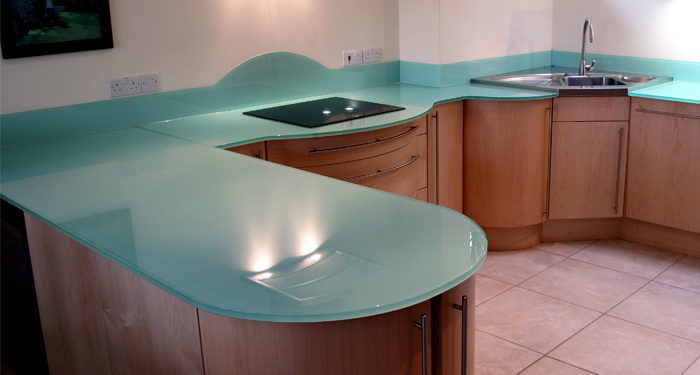 glass worktop