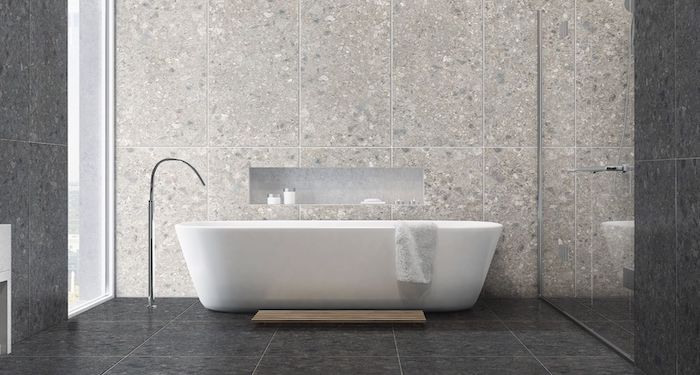 Granite bathroom tiles