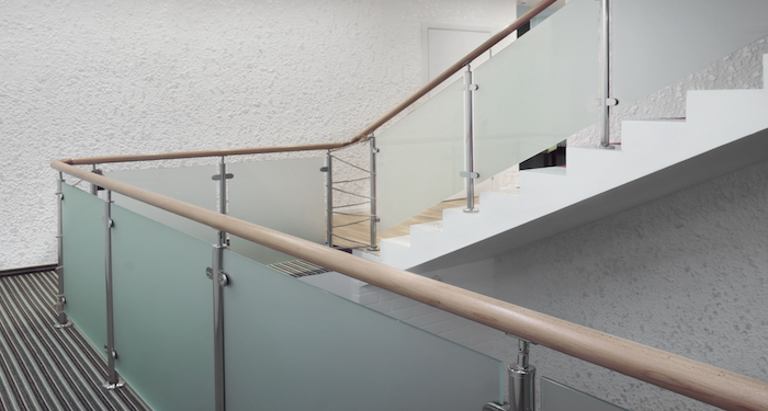 Sandblasted Glass Balustrades