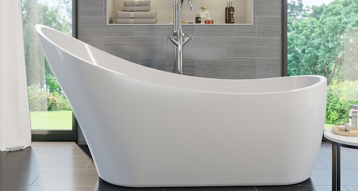 slipper bath freestanding