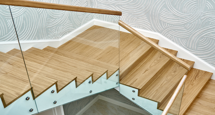 Oak Glass Staircase