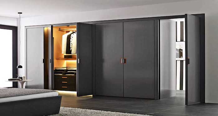 Brown fitted wardrobes