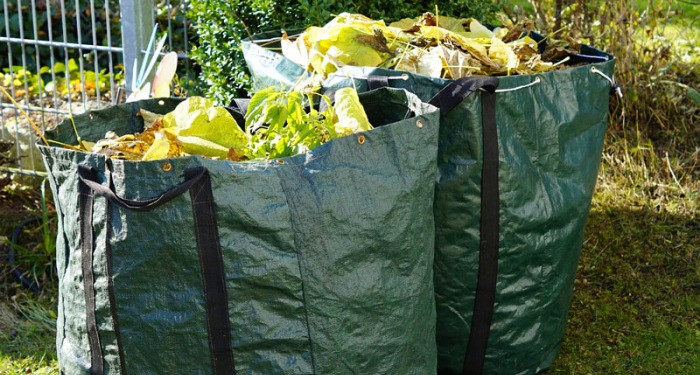 image of garden waste in bags