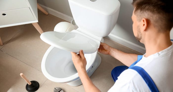 Removing a toilet