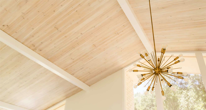 Light Wood Ceiling Panels