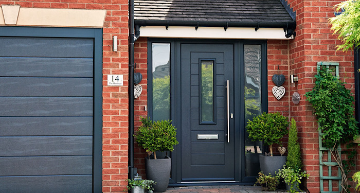 charcoal front door