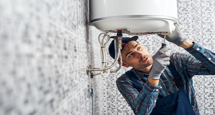 installing boiler