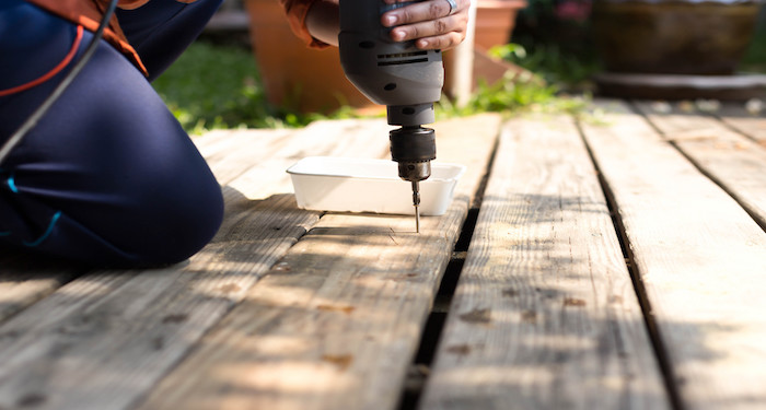 laying decking