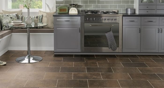 kitchen with tiled floor