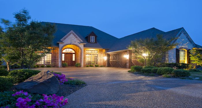 large gravel driveway