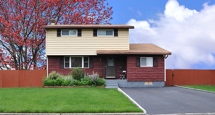 detatched house with single story extension