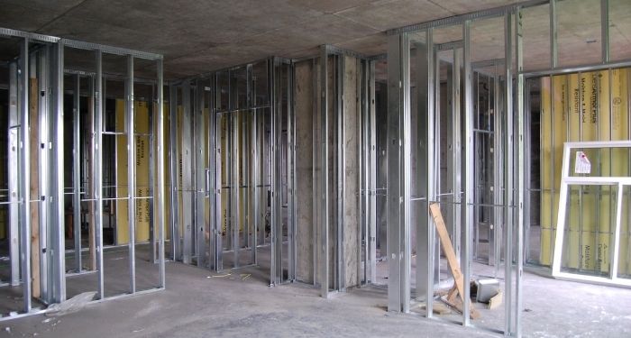 metal internal wall frames