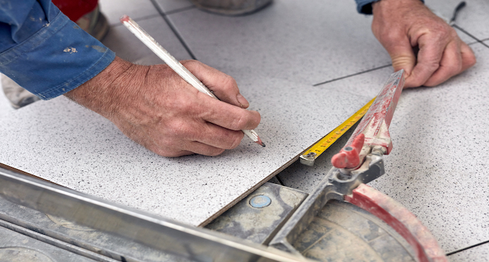 tools to tile floor