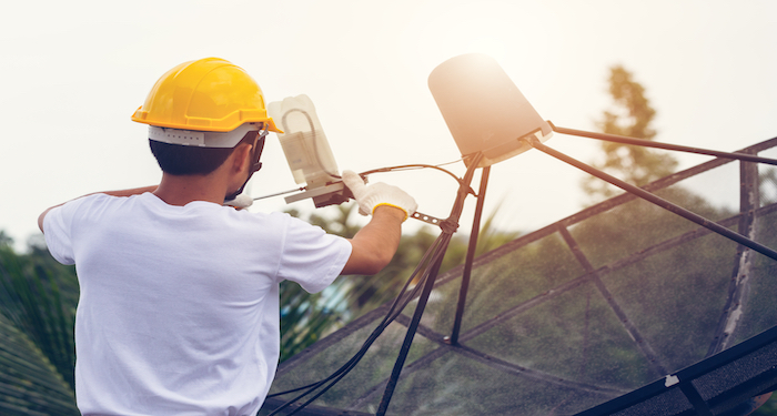 satellite dish installation