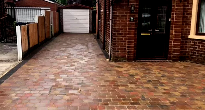 brick driveway