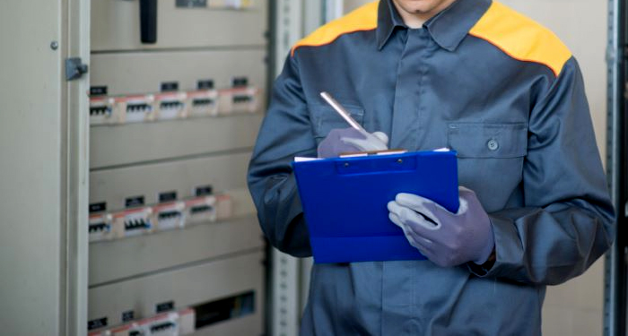 man with clipboard