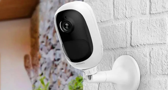 Camera on property wall