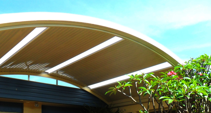 curved carport