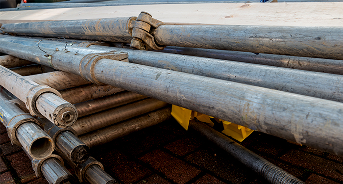 stacked scaffolding