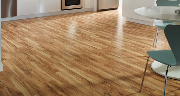 glossy laminate dining room floor