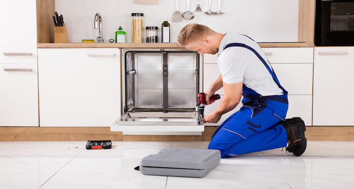 installing dishwasher