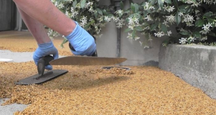 Resin driveway installation