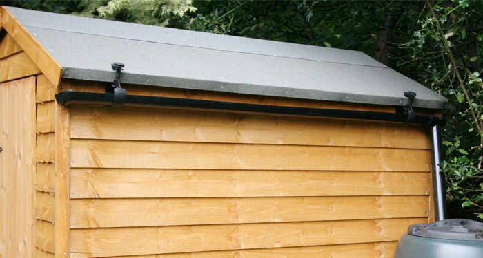 Shed With Guttering