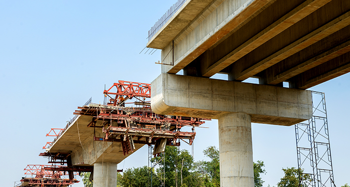 Half built bridge