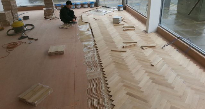 installing parquet flooring