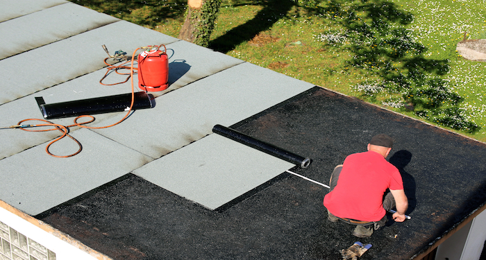 flat garage roof