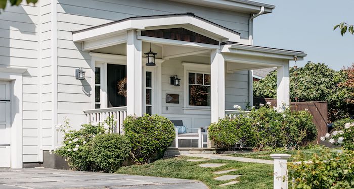 White open porch