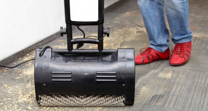 Dry carpet cleaner