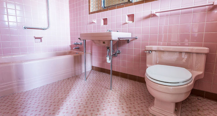 Pink bathroom