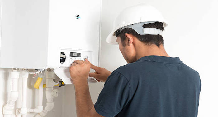 Gas boiler service