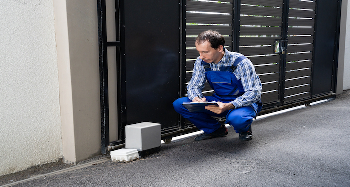 Electric Gate being Checked