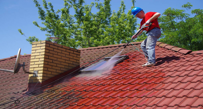 Professional roof cleaning