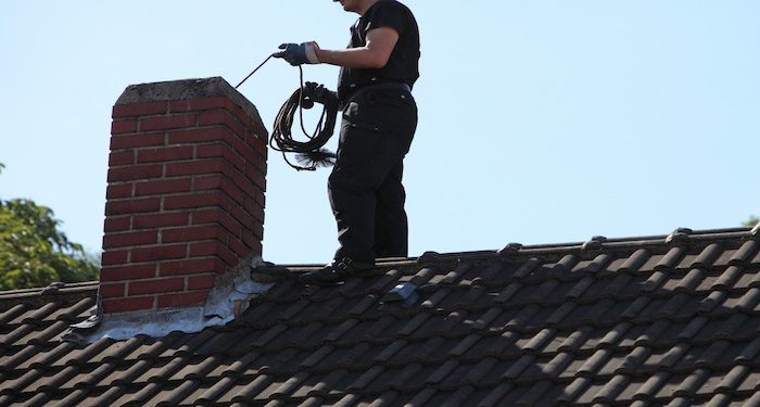 Traditional chimney sweeping