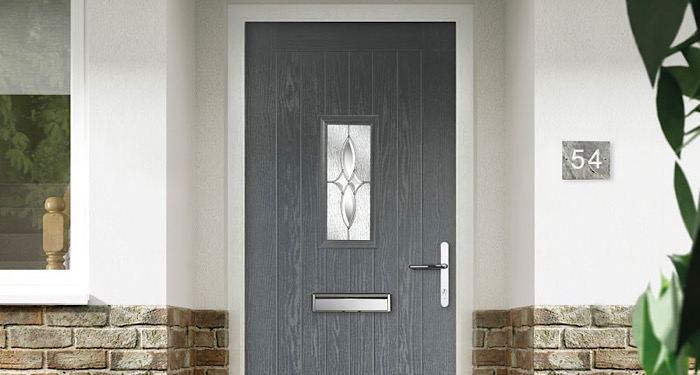 composite grey door