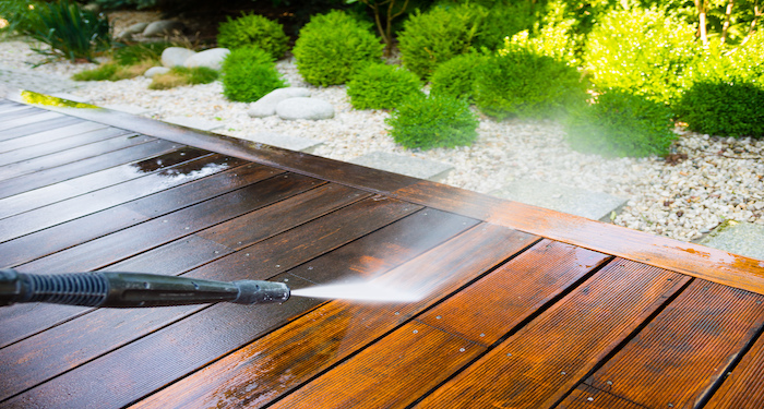 cleaning decking