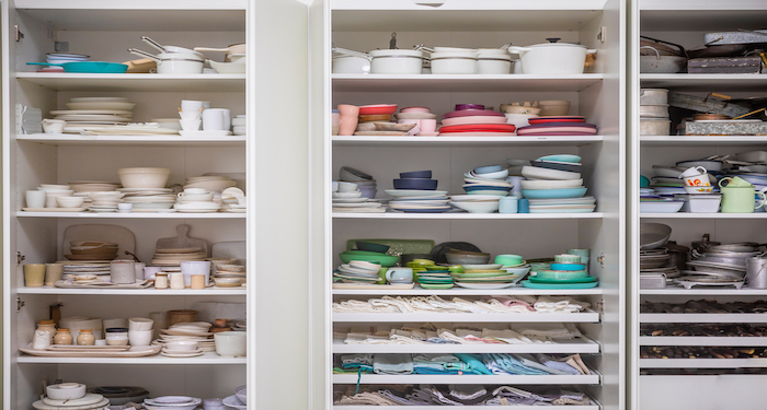 an organised cupboard