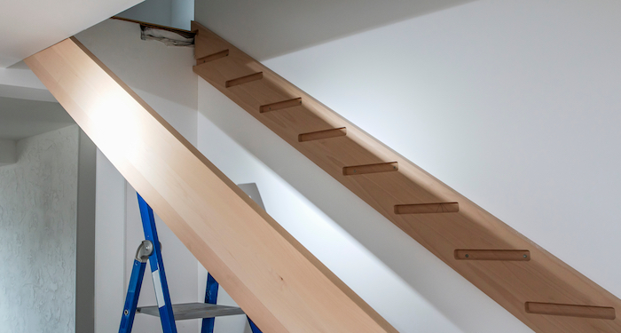 Glass Staircase in Construction