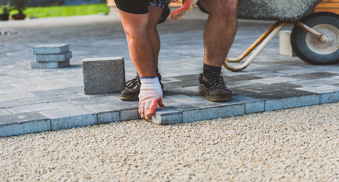 laying patio