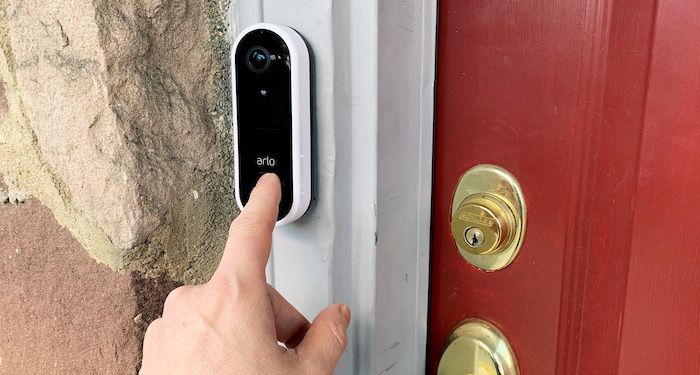 Short range video doorbell