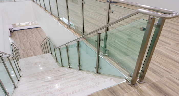 Clamped Glass Staircase