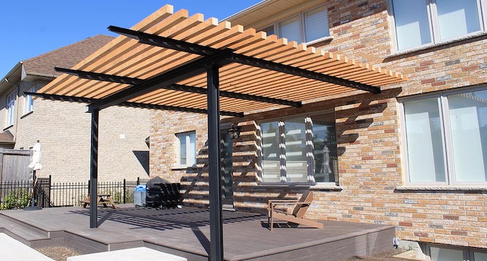 Metal pergola