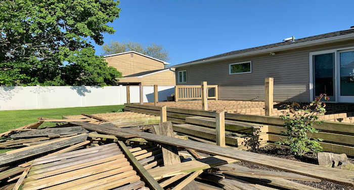 removing decking