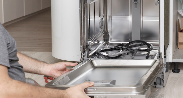 removing a dishwasher