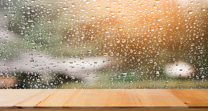 rain on a window