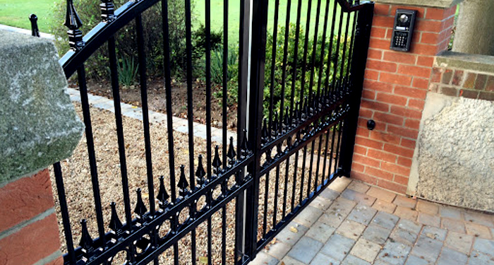 Security gate with intercom