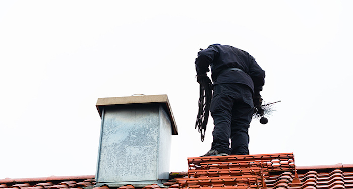 Professional chimney sweep